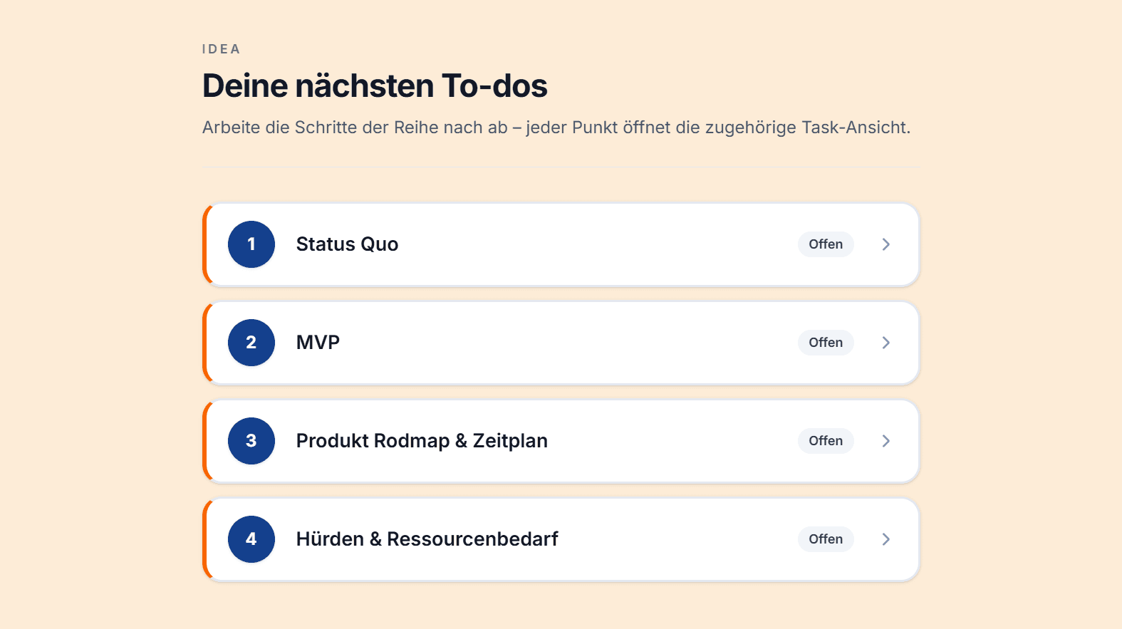 Idea Forge Objekt-Ansicht – Strategie und Markenaufbau
